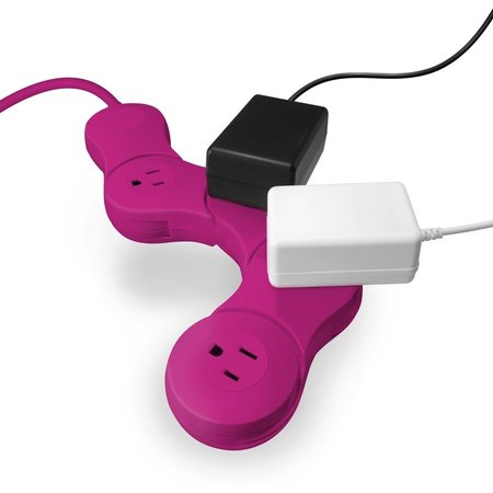 SONICBOOM Pivot Power Junior - 4 Outlet, Pink SO31063
